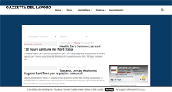 Desktop Screenshot of gazzettadellavoro.com